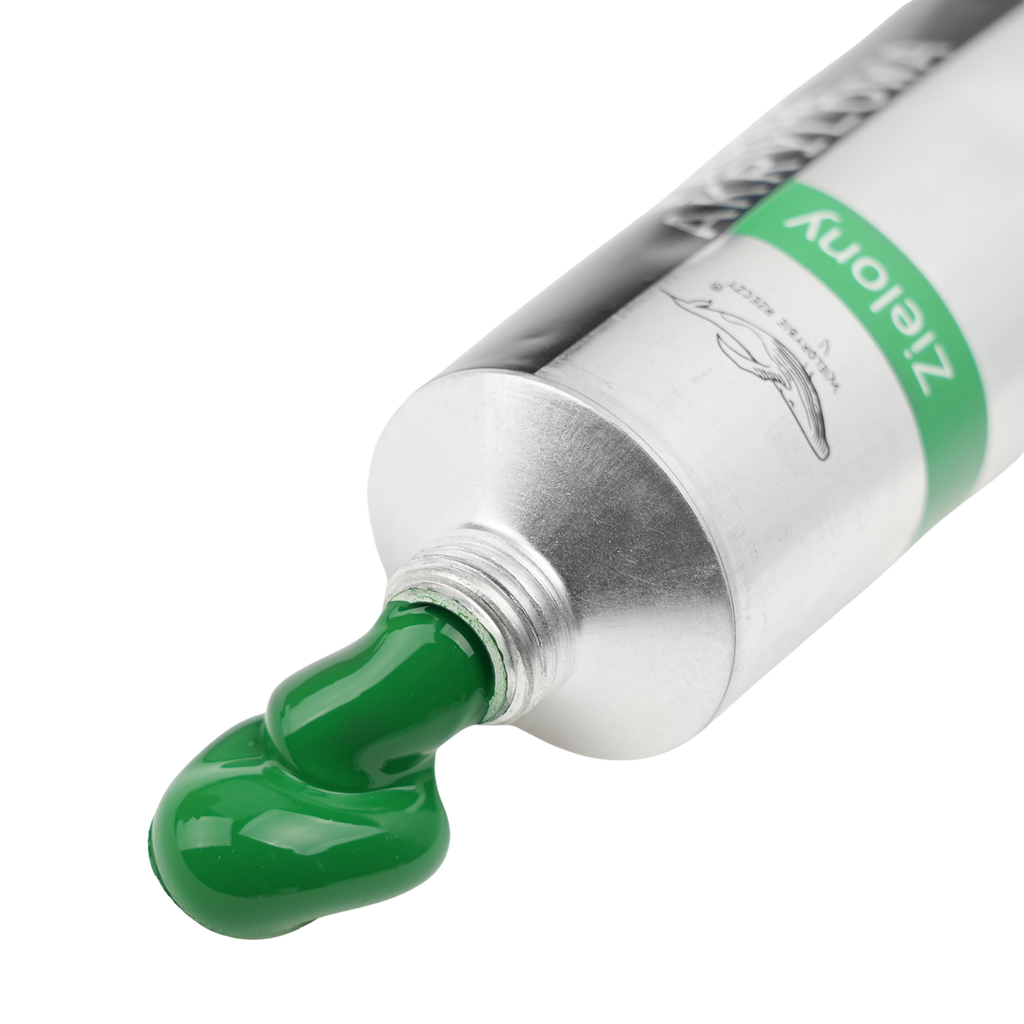 Farba akrylowa zielona metalowa 120ml Wielorybie Rzeczy