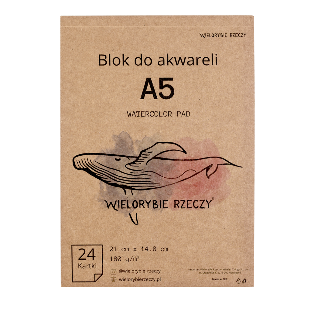 Blok do akwareli 180 g/m² w formacie A5