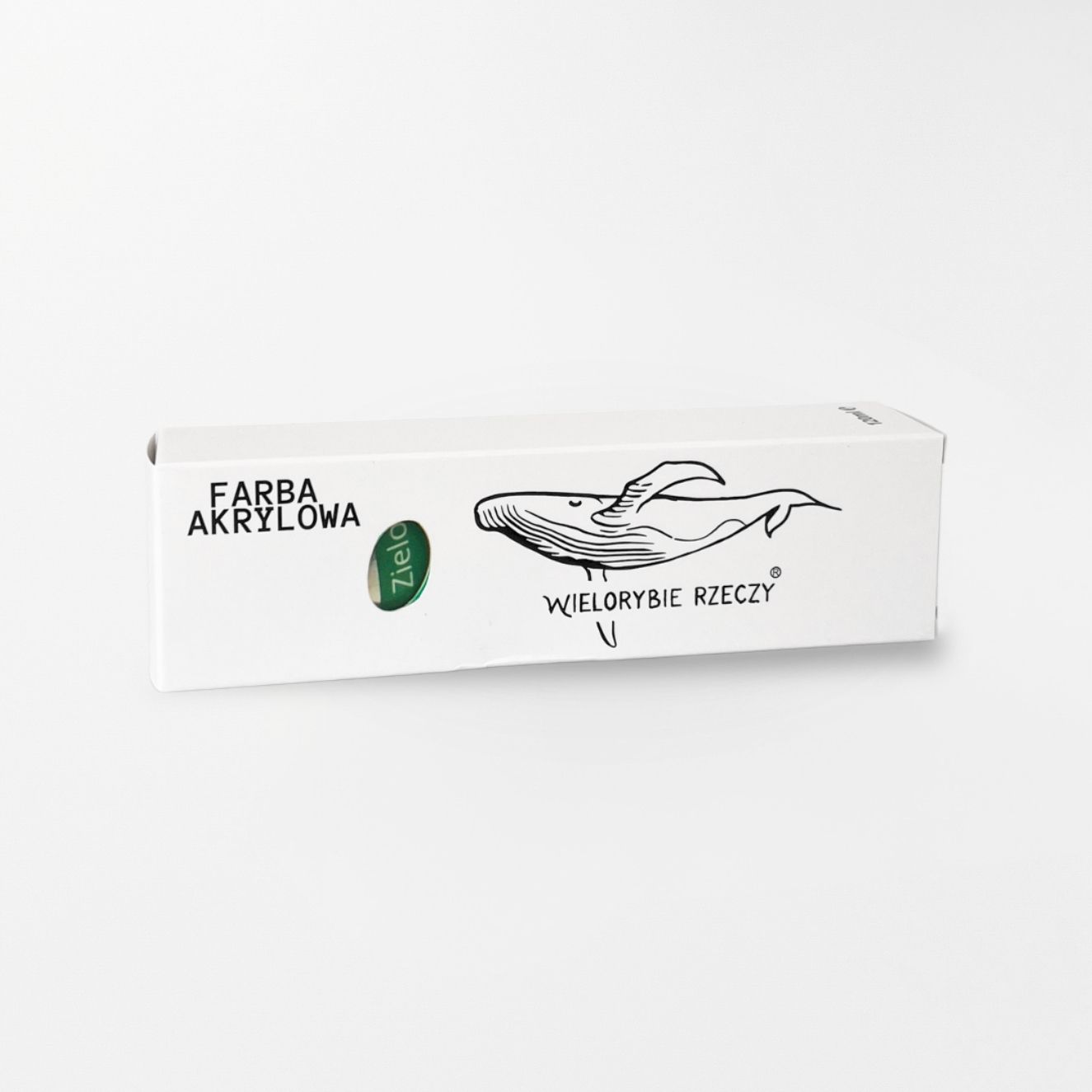 farba akrylowa malarska zielona 120ml wielorybie rzeczy