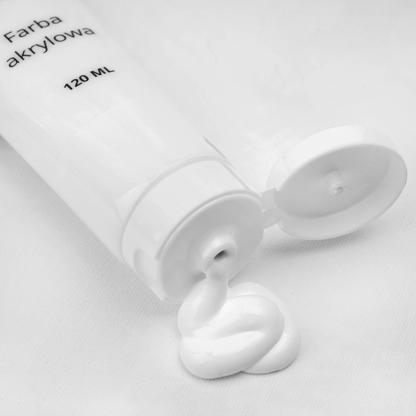 Farba akrylowa malarska biała 120ml artystyczna farby akrylowe w tubkach