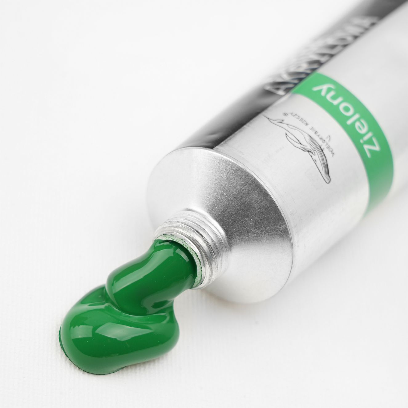Farba akrylowa malarska zielona 120ml artystyczna profesjonalna w tubce
