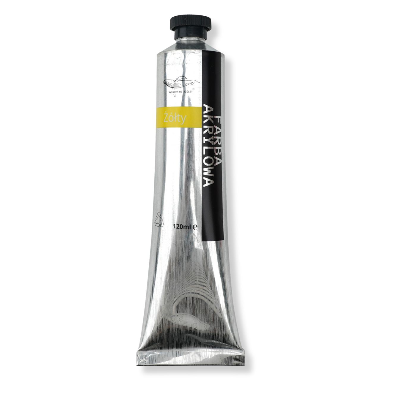 Farba akrylowa malarska żółta 120ml artystyczna profesjonalna w tubce