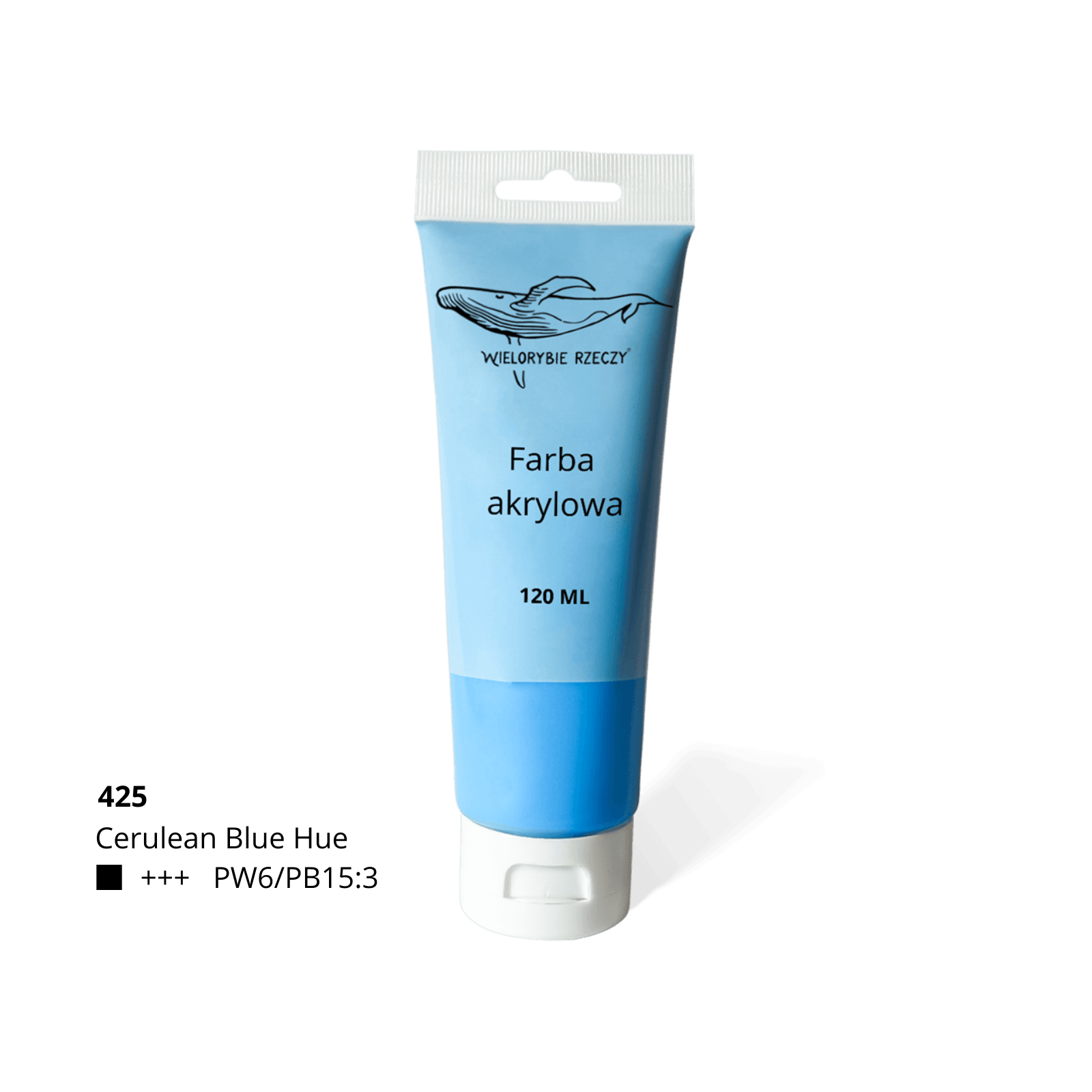 farba akrylowa niebieska cerulean blue hue select artystyczna wielorybie rzeczy