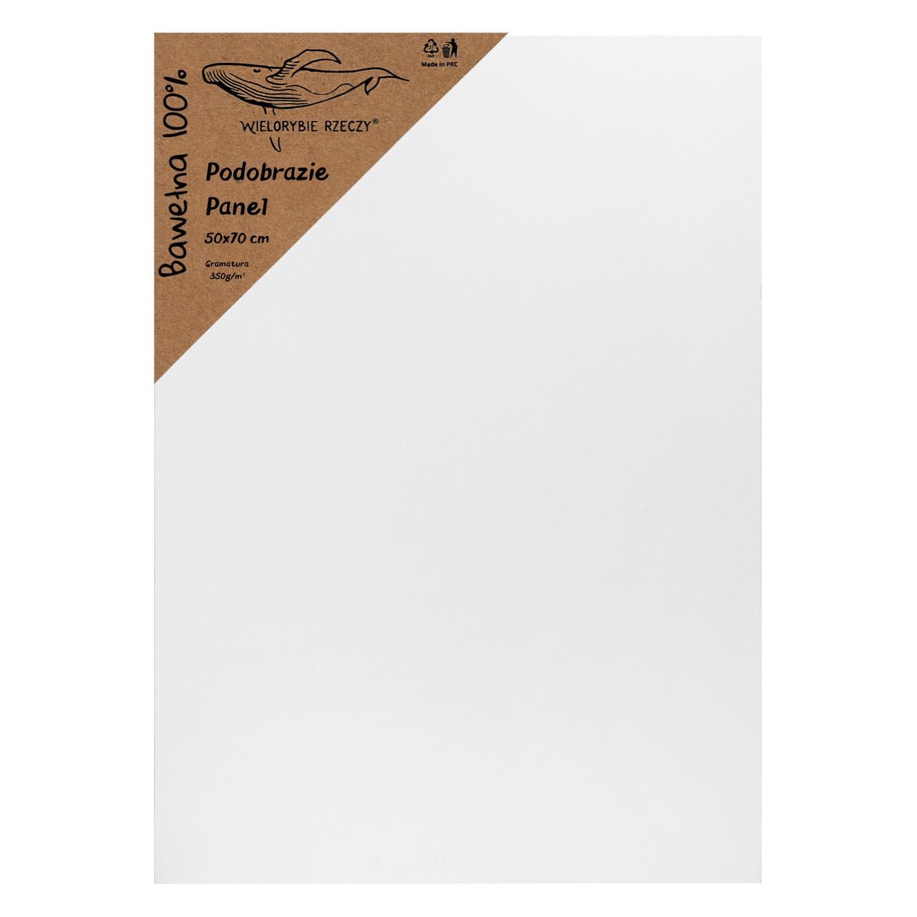 płótno malarskie 50x70 duże grube aż 350g/m² podobrazie do malowania białe
