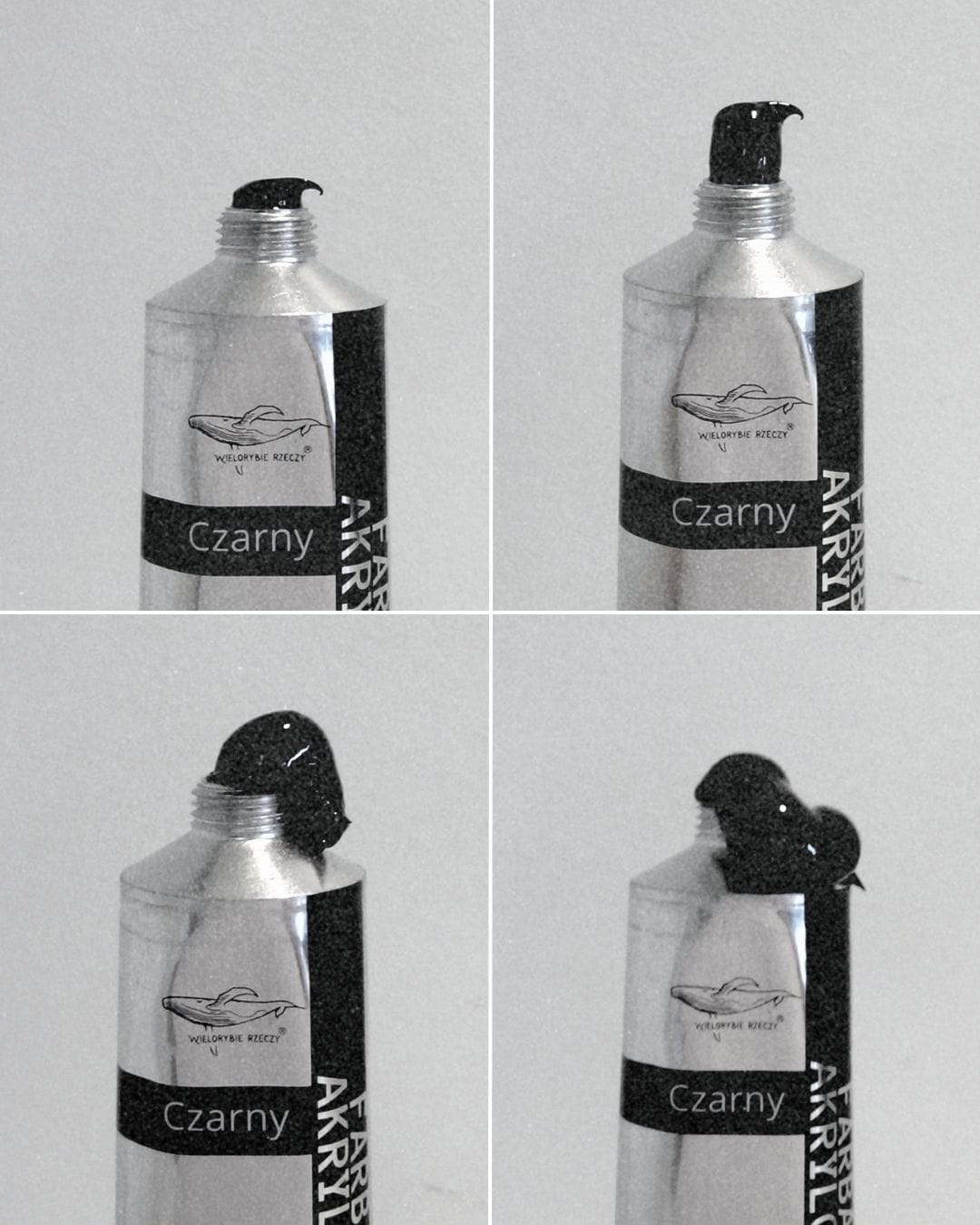 farba akrylowa malarska czarna 120ml artystyczna farby akrylowe w tubkach