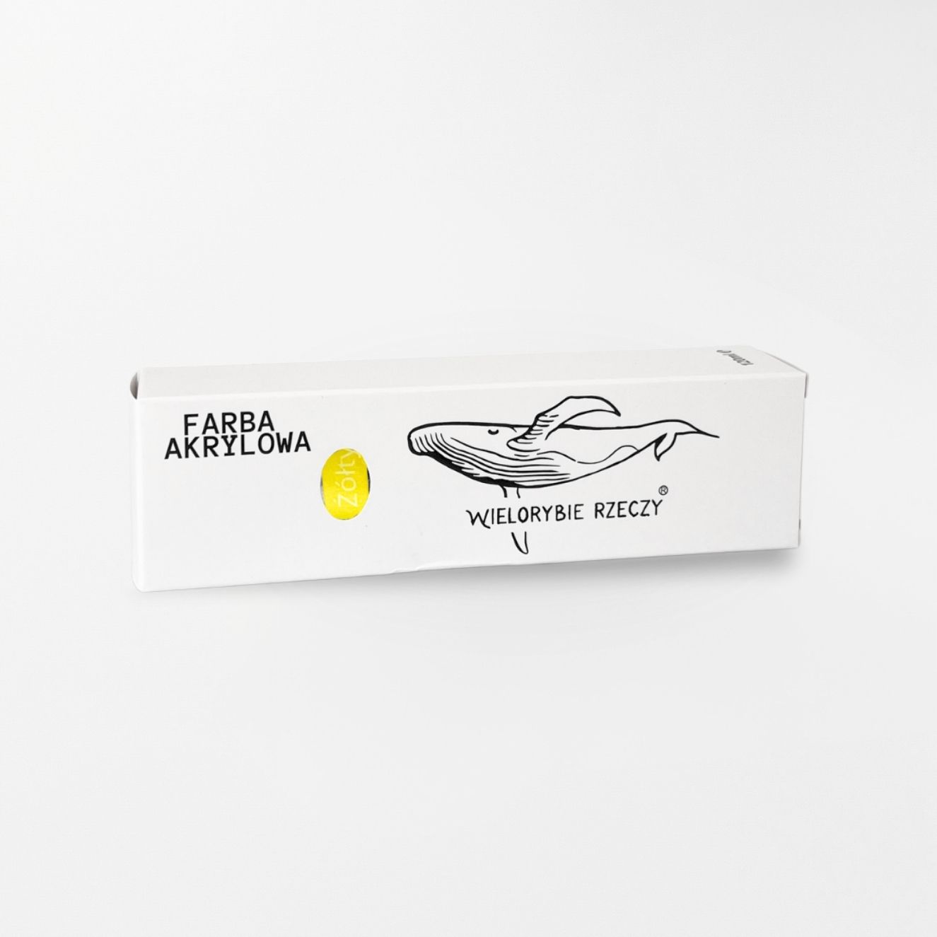 farba akrylowa malarska żółta 120ml wielorybie rzeczy