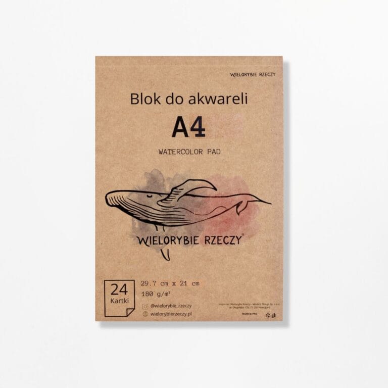 Blok do akwareli a4 papier do farb akwarelowych malowania podkład malarski
