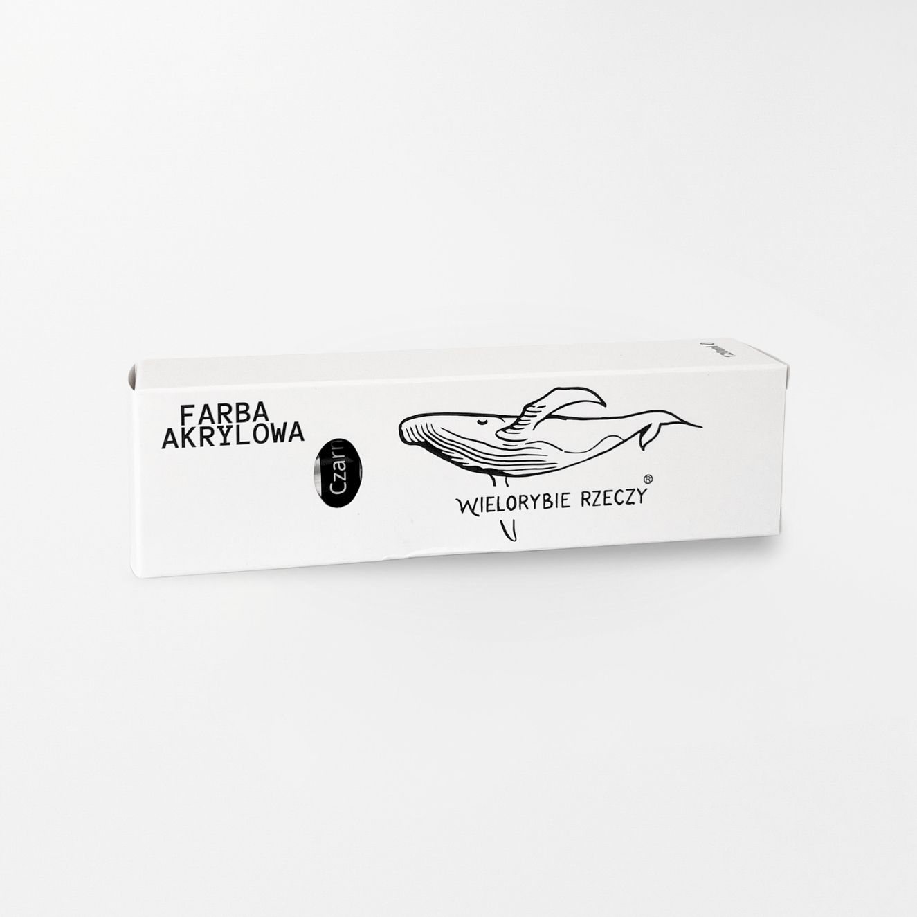 farba akrylowa malarska czarna 120ml wielorybie rzeczy