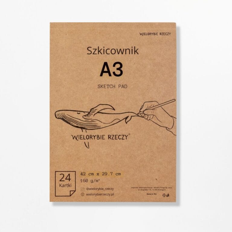 Szkicownik A3 blok artystyczny szkicowy profesjonalny papier 24szt rysownik